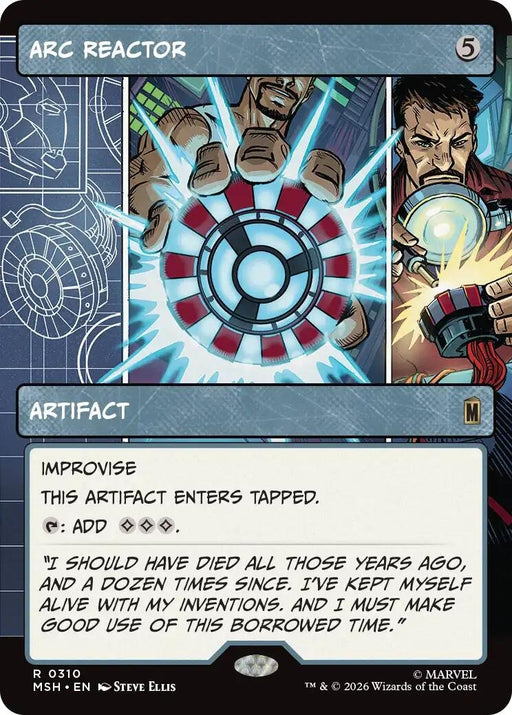 Image for Arc Reactor (Borderless) (310) (Foil) [Marvel Super Heroes] - Magic: The Gathering