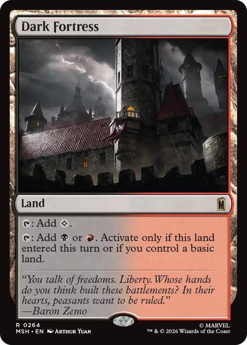 Image for Dark Fortress (264) [Marvel Super Heroes] - Magic: The Gathering