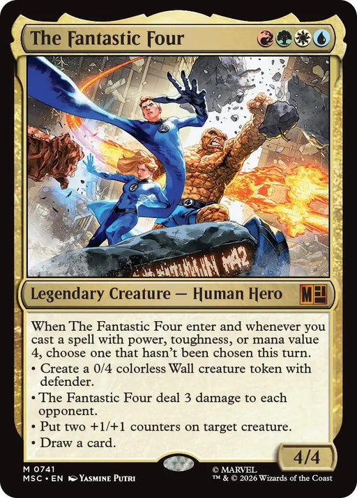 Image for The Fantastic Four (741) [Commander: Marvel Super Heroes] - Magic: The Gathering
