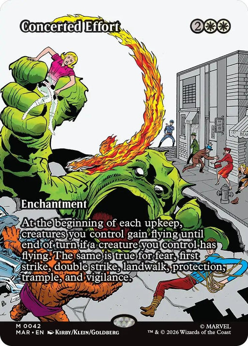 Image for Concerted Effort (Borderless) (42) [Marvel Universe Eternal-Legal] - Magic: The Gathering