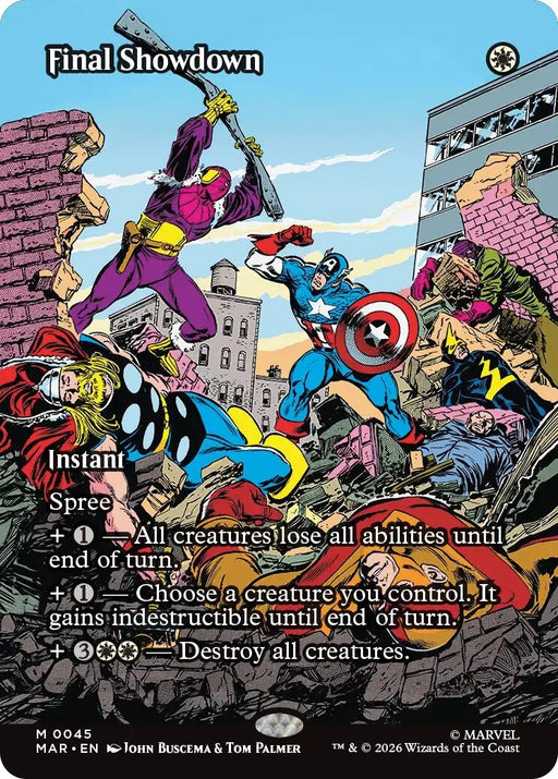 Image for Final Showdown (Borderless) (45) [Marvel Universe Eternal-Legal] - Magic: The Gathering