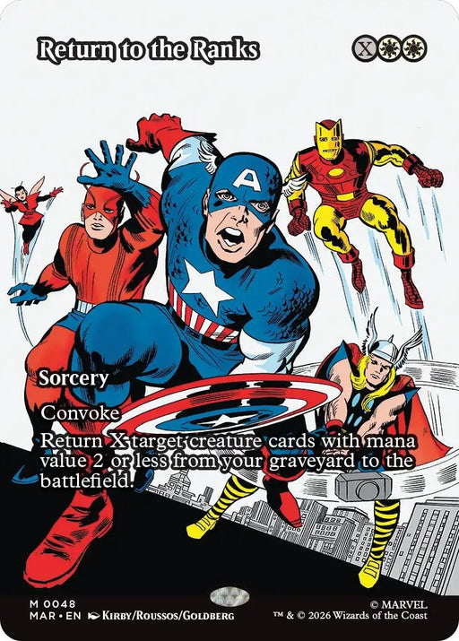Image for Return to the Ranks (Borderless) (48) [Marvel Universe Eternal-Legal] - Magic: The Gathering