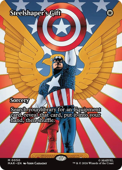 Image for Steelshaper's Gift (Borderless) (50) [Marvel Universe Eternal-Legal] - Magic: The Gathering