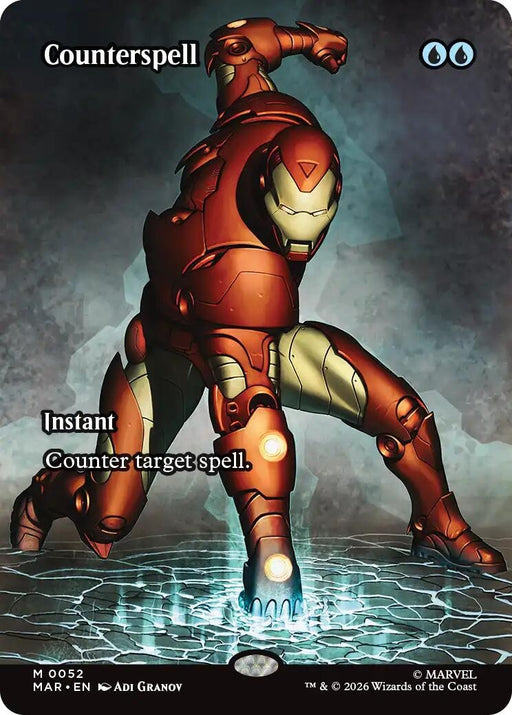 Image for Counterspell (Borderless) (0052) (52) (Foil) [Marvel Universe Eternal-Legal] - Magic: The Gathering