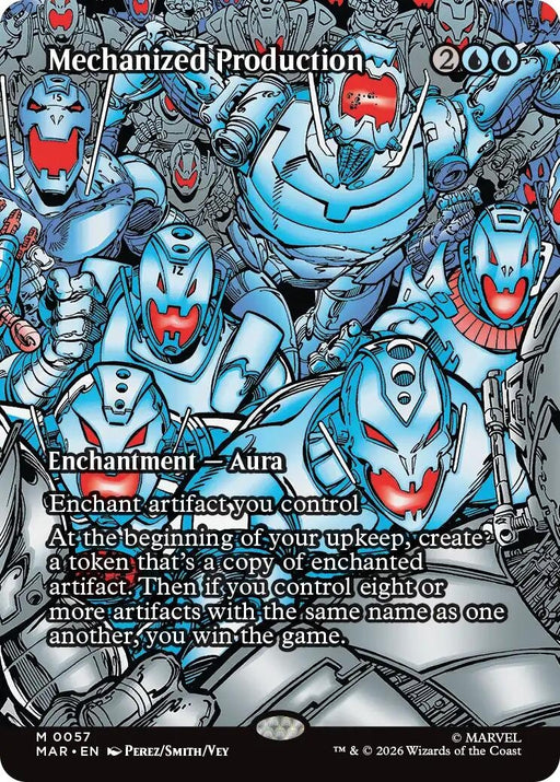 Image for Mechanized Production (Borderless) (57) [Marvel Universe Eternal-Legal] - Magic: The Gathering
