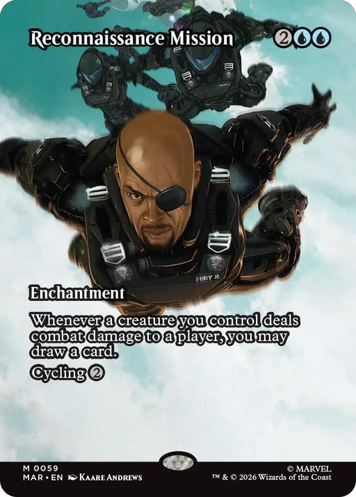 Image for Reconnaissance Mission (Borderless) (59) (Foil) [Marvel Universe Eternal-Legal] - Magic: The Gathering