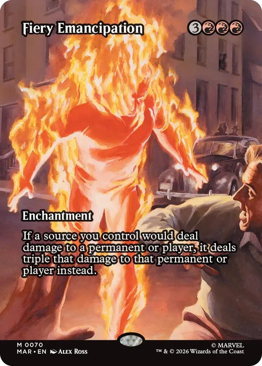 Image for Fiery Emancipation (Borderless) (70) [Marvel Universe Eternal-Legal] - Magic: The Gathering