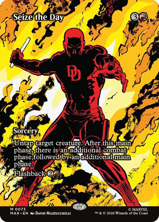 Image for Seize the Day (Borderless) (73) (Foil) [Marvel Universe Eternal-Legal] - Magic: The Gathering