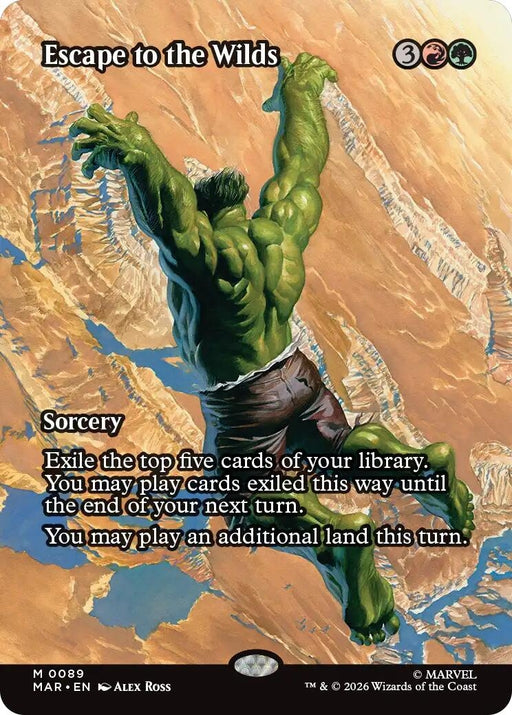 Image for Escape to the Wilds (Borderless) (89) (Foil) [Marvel Universe Eternal-Legal] - Magic: The Gathering