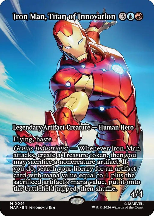 Image for Iron Man, Titan of Innovation (Borderless) (91) [Marvel Universe Eternal-Legal] - Magic: The Gathering