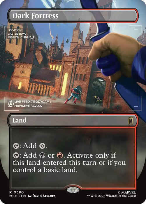 Image for Dark Fortress (Borderless) (380) (Foil) [Marvel Super Heroes] - Magic: The Gathering