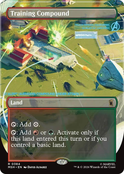 Image for Training Compound (Borderless) (384) (Foil) [Marvel Super Heroes] - Magic: The Gathering