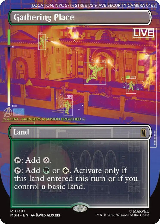 Image for Gathering Place (Borderless) (381) [Marvel Super Heroes] - Magic: The Gathering