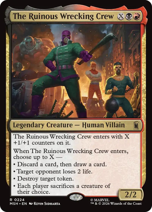 Image for The Ruinous Wrecking Crew (224) [Marvel Super Heroes] - Magic: The Gathering