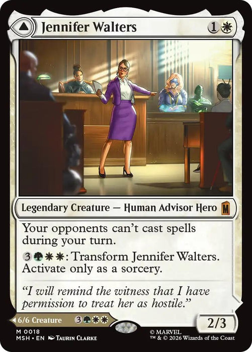 Image for Jennifer Walters (18) (Foil) [Marvel Super Heroes] - Magic: The Gathering