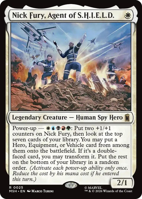 Image for Nick Fury, Agent of S.H.I.E.L.D. (25) (Foil) [Marvel Super Heroes] - Magic: The Gathering