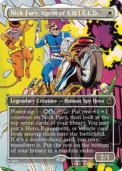 Image for Nick Fury, Agent of S.H.I.E.L.D. (Borderless) (314) (Foil) [Marvel Super Heroes] - Magic: The Gathering