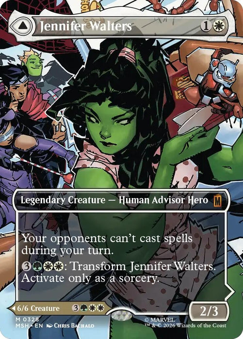Image for Jennifer Walters (Borderless) (0328) (328) (Foil) [Marvel Super Heroes] - Magic: The Gathering