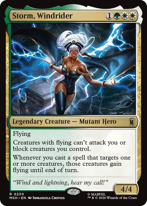 Image for Storm, Windrider (230) (Foil) [Marvel Super Heroes] - Magic: The Gathering
