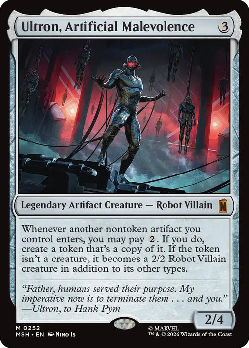 Image for Ultron, Artificial Malevolence (252) [Marvel Super Heroes] - Magic: The Gathering