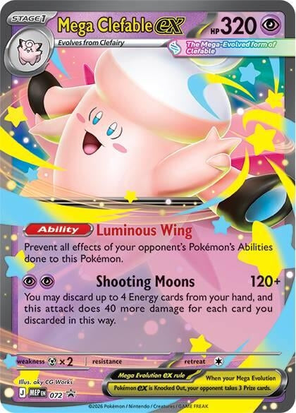 Image for Mega Clefable ex - 072 (072) (Holofoil) [ME: Mega Evolution Promo] - Pokemon
