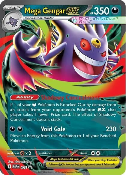 Image for Mega Gengar ex - 073 (073) (Holofoil) [ME: Mega Evolution Promo] - Pokemon