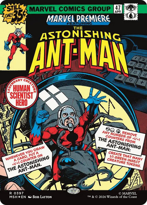 Image for The Astonishing Ant-Man (Borderless) (397) (Foil) [Marvel Super Heroes] - Magic: The Gathering