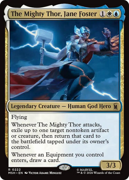 Image for The Mighty Thor, Jane Foster (222) (Foil) [Marvel Super Heroes] - Magic: The Gathering