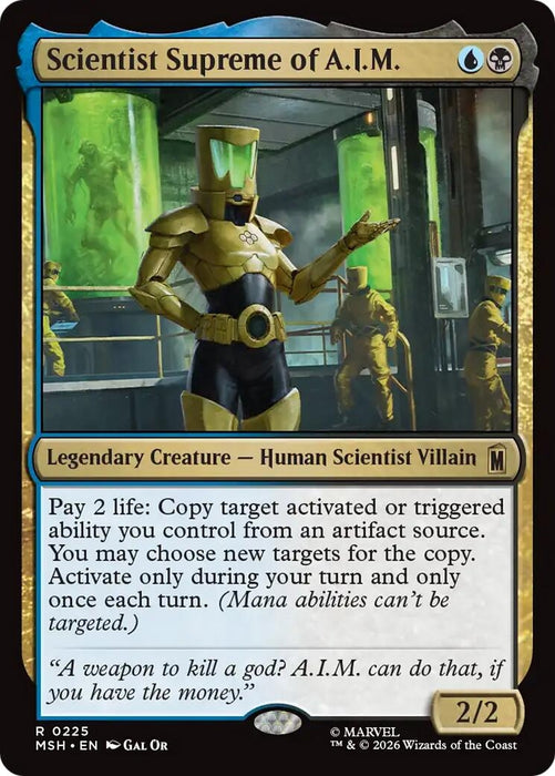 Image for Scientist Supreme of A.I.M. (225) (Foil) [Marvel Super Heroes] - Magic: The Gathering