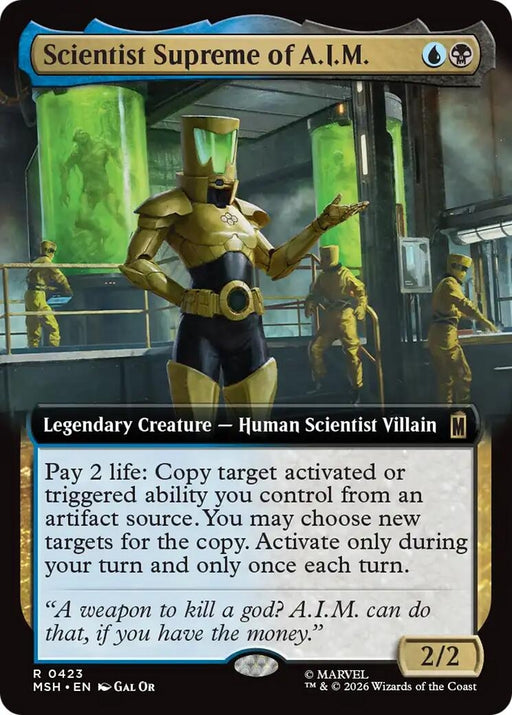 Image for Scientist Supreme of A.I.M. (Extended Art) (423) [Marvel Super Heroes] - Magic: The Gathering