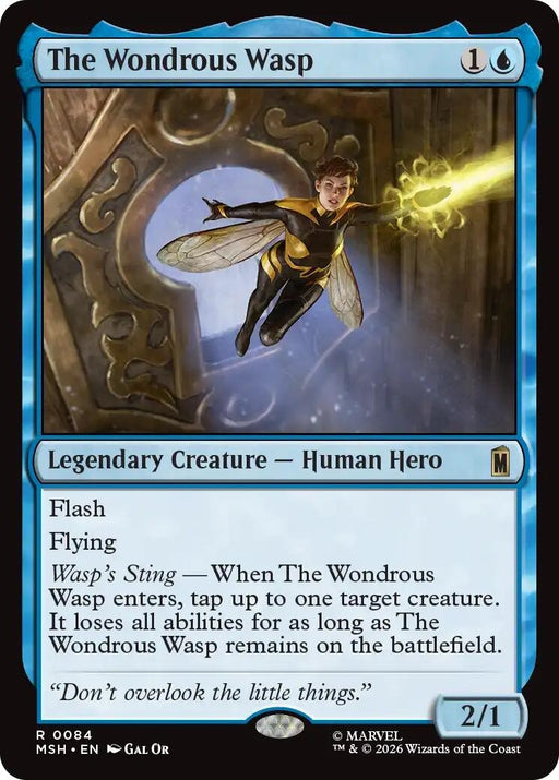 Image for The Wondrous Wasp (84) (Foil) [Marvel Super Heroes] - Magic: The Gathering
