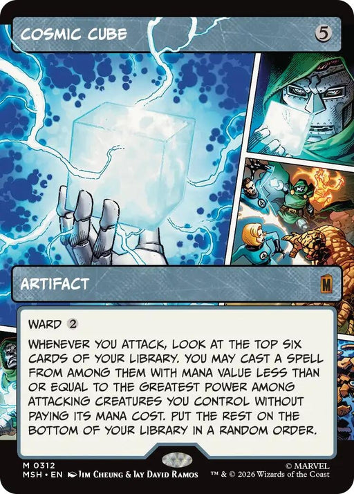 Image for Cosmic Cube (Borderless) (0312) (312) (Foil) [Marvel Super Heroes] - Magic: The Gathering