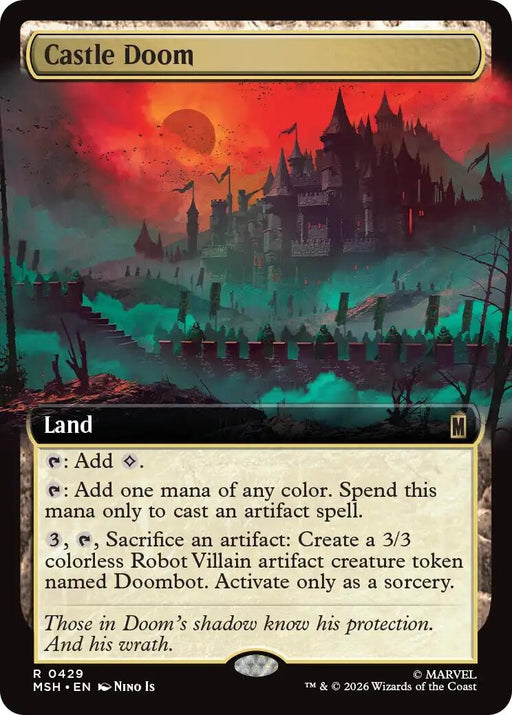 Image for Castle Doom (Extended Art) (429) (Foil) [Marvel Super Heroes] - Magic: The Gathering
