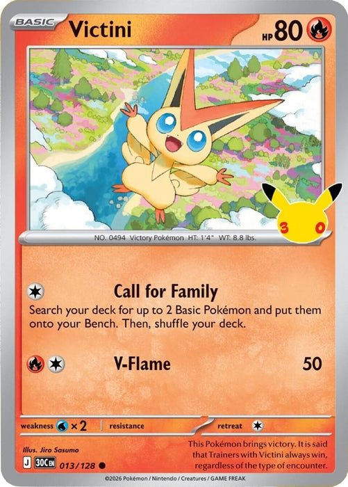 Image for Victini (013/128) (Holofoil) [ME: 30th Celebration] (30C) - Pokemon
