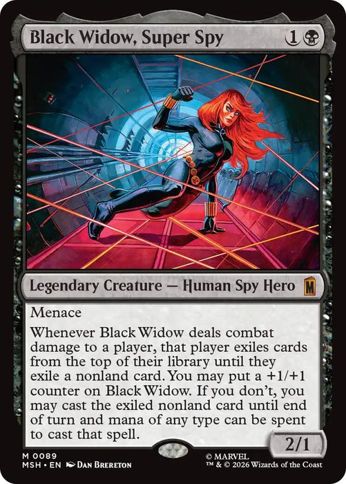 Image for Black Widow, Super Spy (89) [Marvel Super Heroes] - Magic: The Gathering
