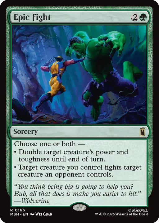 Image for Epic Fight (166) [Marvel Super Heroes] - Magic: The Gathering
