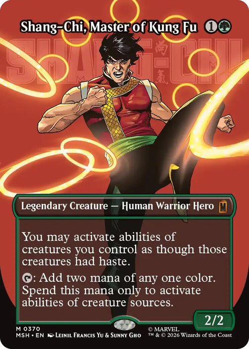Image for Shang-Chi, Master of Kung Fu (Borderless) (0370) (370) (Foil) [Marvel Super Heroes] - Magic: The Gathering