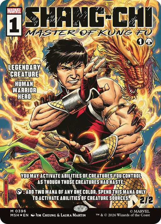 Image for Shang-Chi, Master of Kung Fu (Borderless) (0396) (396) (Foil) [Marvel Super Heroes] - Magic: The Gathering