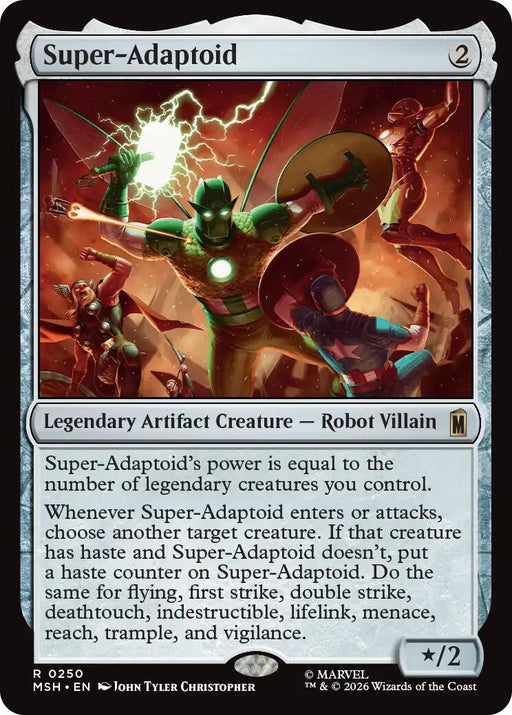 Image for Super-Adaptoid (250) (Foil) [Marvel Super Heroes] - Magic: The Gathering