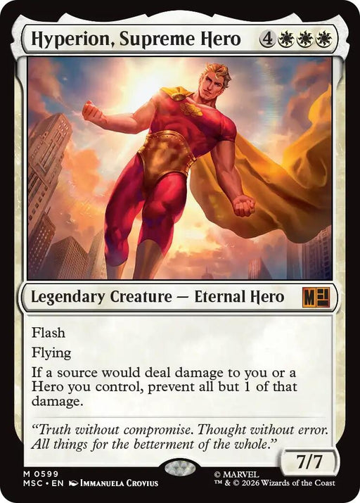 Image for Hyperion, Supreme Hero (599) [Commander: Marvel Super Heroes] - Magic: The Gathering