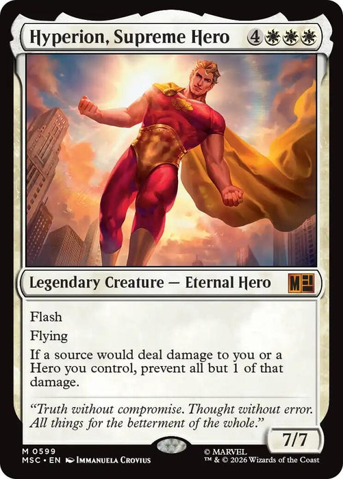 Image for Hyperion, Supreme Hero (599) (Foil) [Commander: Marvel Super Heroes] - Magic: The Gathering