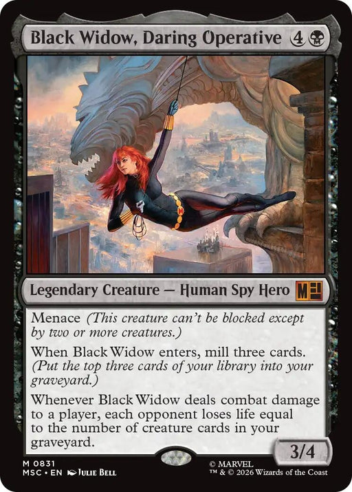 Image for Black Widow, Daring Operative (831) [Commander: Marvel Super Heroes] - Magic: The Gathering