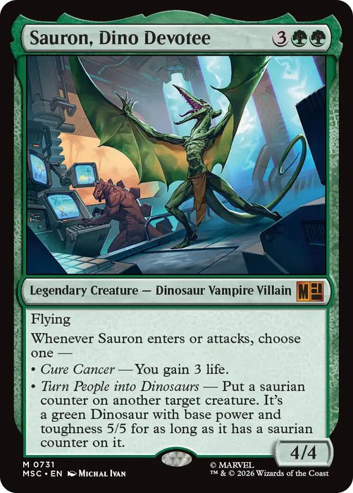 Image for Sauron, Dino Devotee (731) [Commander: Marvel Super Heroes] - Magic: The Gathering