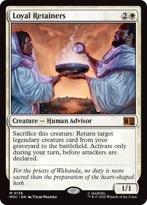 Image for Loyal Retainers (Surge Foil) (136) (Foil) [Commander: Marvel Super Heroes] - Magic: The Gathering