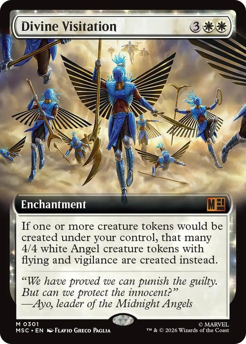 Image for Divine Visitation (Extended Art) (301) [Commander: Marvel Super Heroes] - Magic: The Gathering