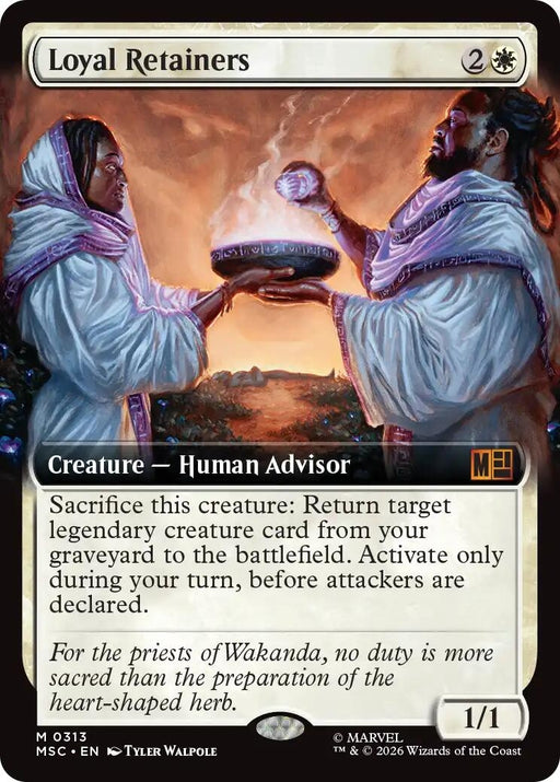 Image for Loyal Retainers (Extended Art) (313) (Foil) [Commander: Marvel Super Heroes] - Magic: The Gathering