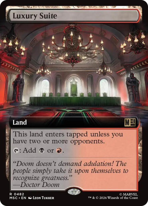 Image for Luxury Suite (Extended Art) (482) (Foil) [Commander: Marvel Super Heroes] - Magic: The Gathering
