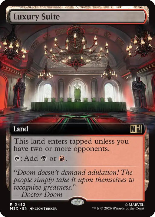 Image for Luxury Suite (Extended Art) (482) (Foil) [Commander: Marvel Super Heroes] - Magic: The Gathering