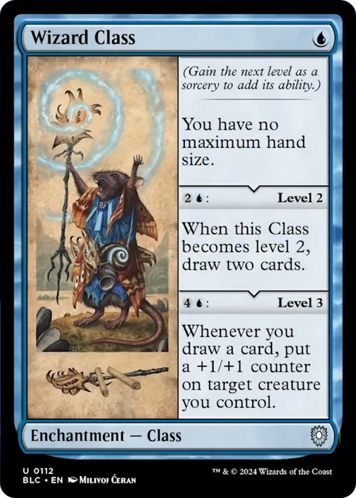 Wizard Class [BLC-112] Foil - Bloomburrow Commander