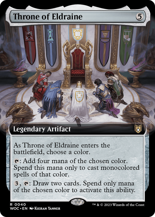 Throne of Eldraine (Extended Art) [WOC-040] Foil - Wilds of Eldraine Commander